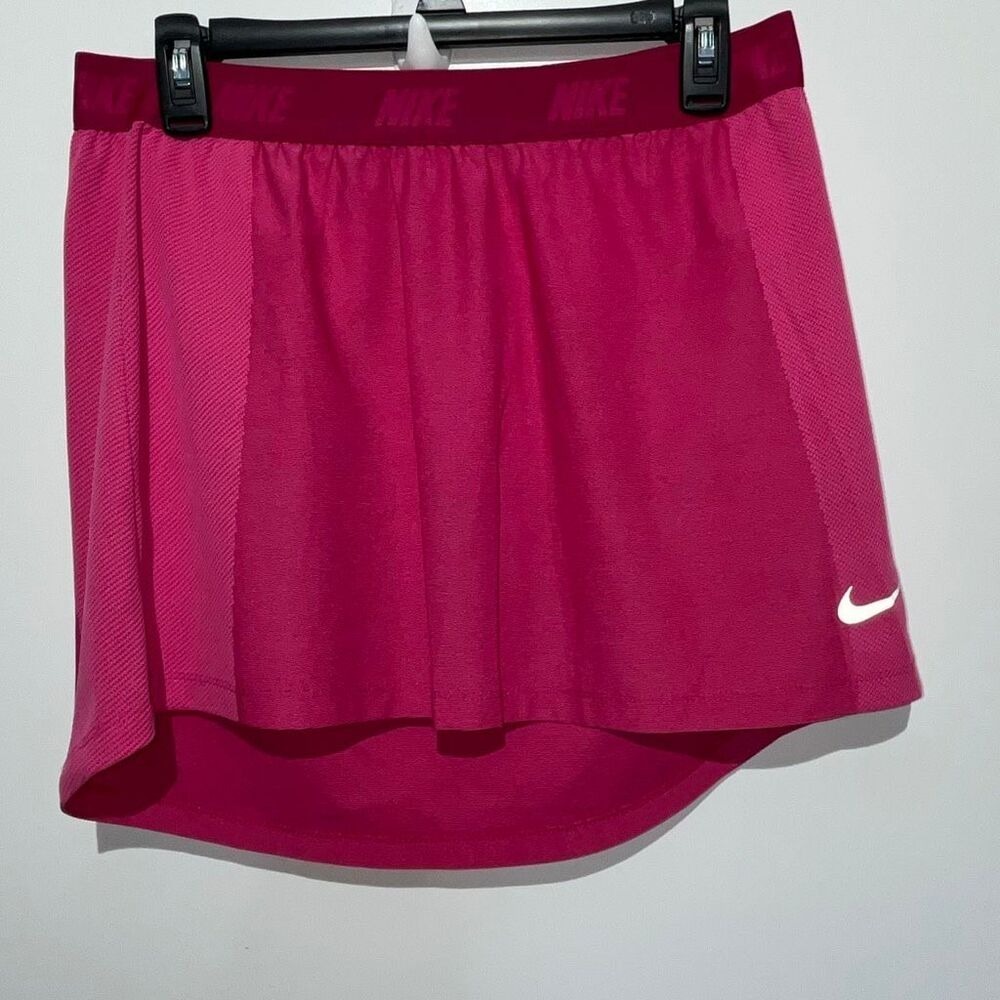 Nike Court‎ Women's Pink Dri-Fit Victory Flouncy Athletic Tennis Skirt Medium